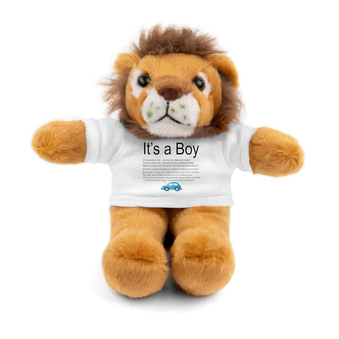 It's a Boy Acrostic Poem Stuffed Animal Collection with T-Shirt - Car