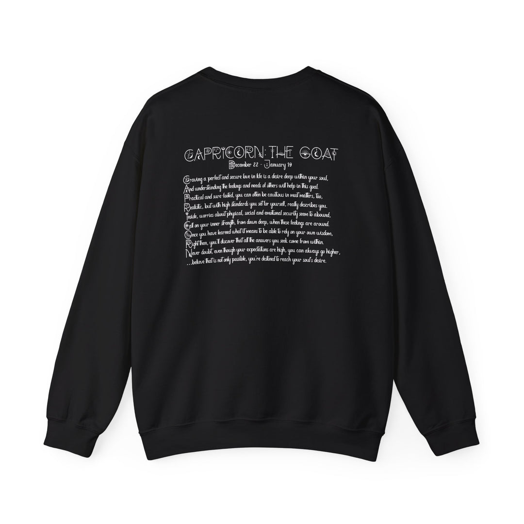 Capricorn Acrostic Poem Astrology Sweatshirt - Unisex
