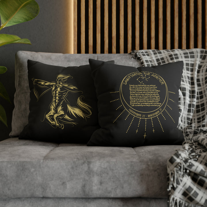 Written in the Stars Pillowcase/Cover Spelling Out "Sagittarius"