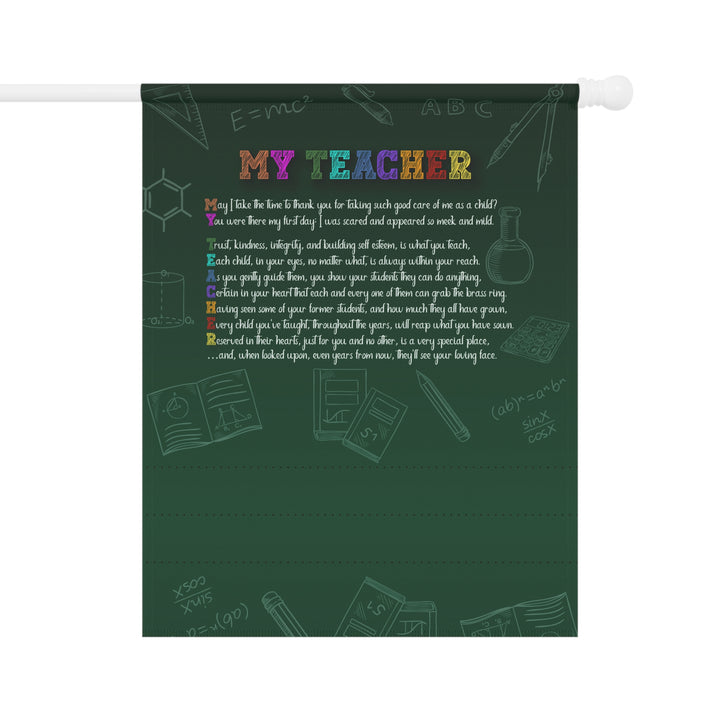 CHANGE GRAPHIC My Teacher  Acrostic Poem outdoor/Garden Banner