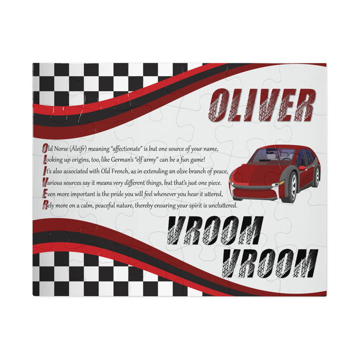 Namesakes Acrostic Poem Jigsaw Puzzle - Toy Cars