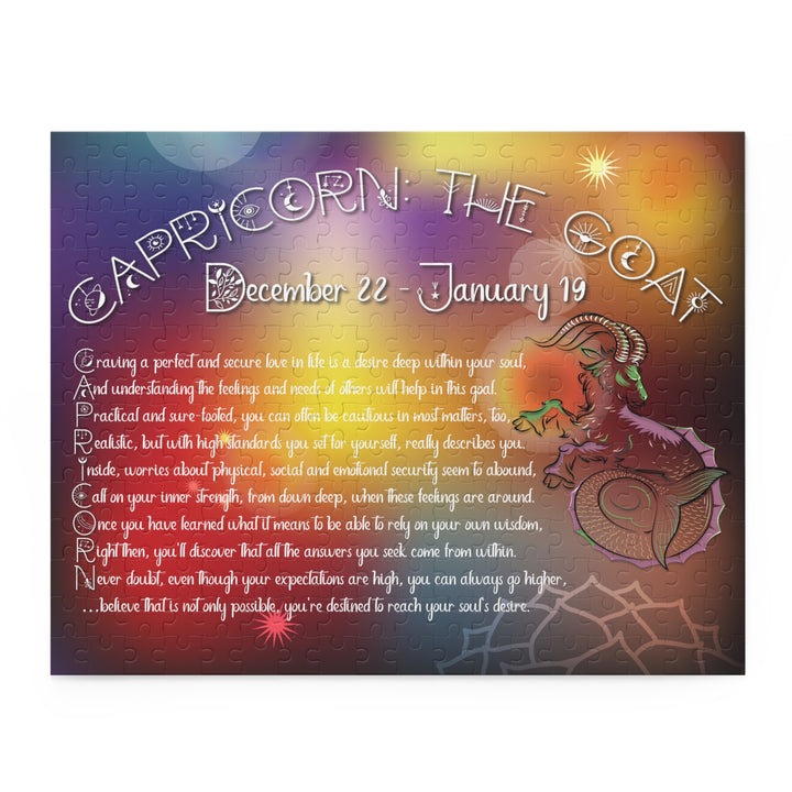 "Capricorn" Acrostic Poem Puzzle - Beams