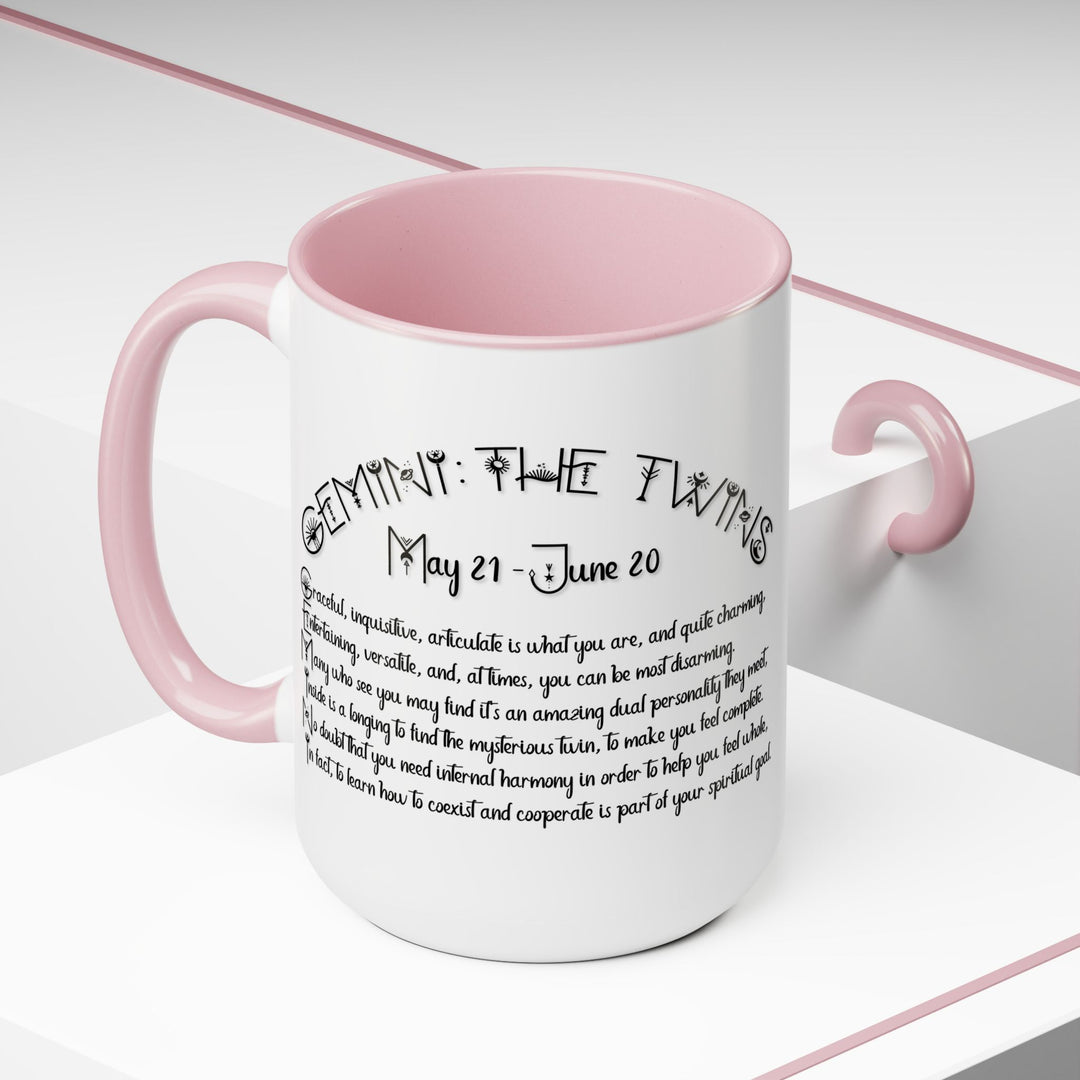 Gemini Two-Tone Coffee Mugs - 15oz