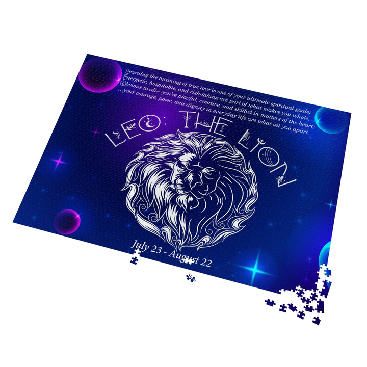 Leo Acrostic Poem Puzzle - Tin Box