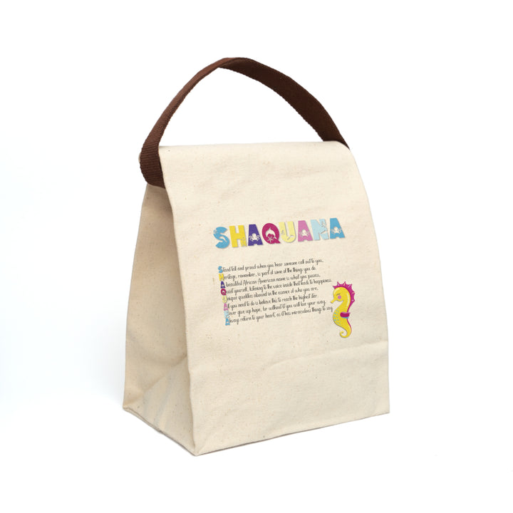 Namesakes Canvas Lunch Bag With Strap