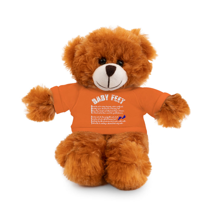 Baby Steps Stuffed Animals with Tee - Baby Feet - Blue Footprints