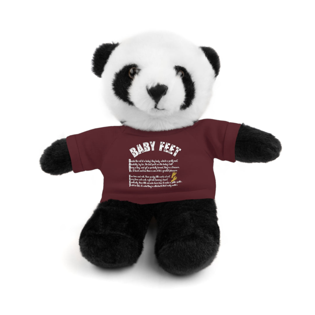 Baby Steps Stuffed Animals with Tee - Baby Feet - Gold Footprints
