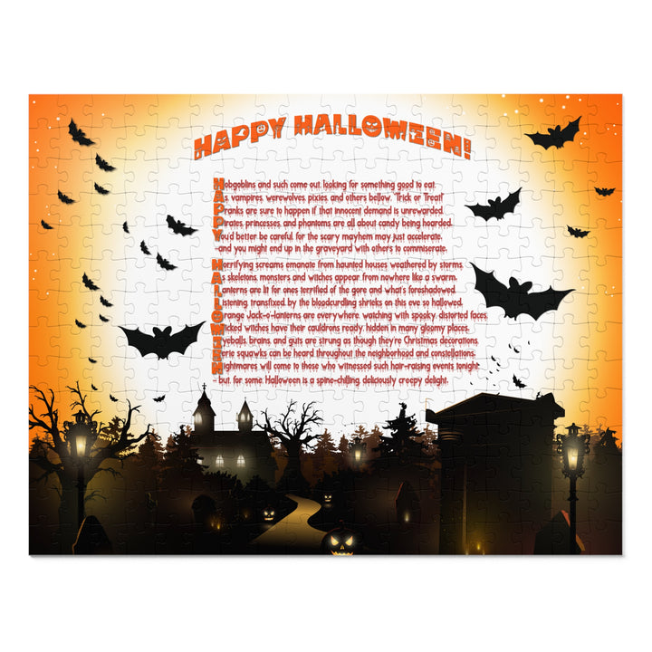 Happy Halloween Poem Jigsaw Puzzle - Tin Box