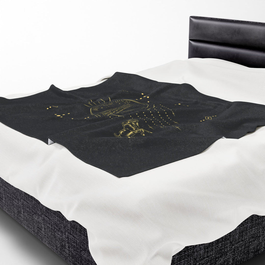 Aries Acrostic Poem Velveteen Plush Blanket