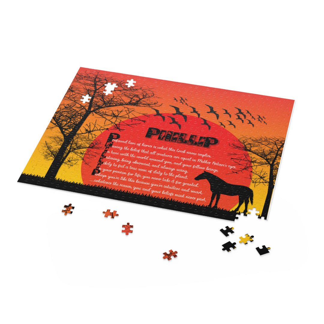 Namesakes Acrostic Poem Name Puzzle - Horse Design