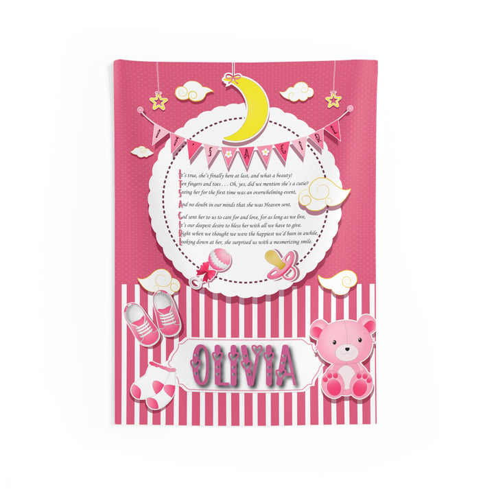 "It's a Girl" Baby Shower Backdrop - Personalized