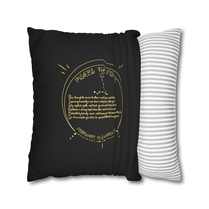 Written in the Stars Pillowcase/Cover Spelling Out "Pisces"