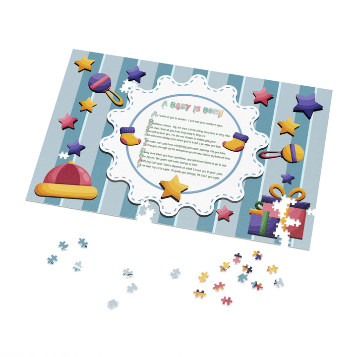 Baby Steps Acrostic Poem Jigsaw Puzzle - "A Baby is Born"