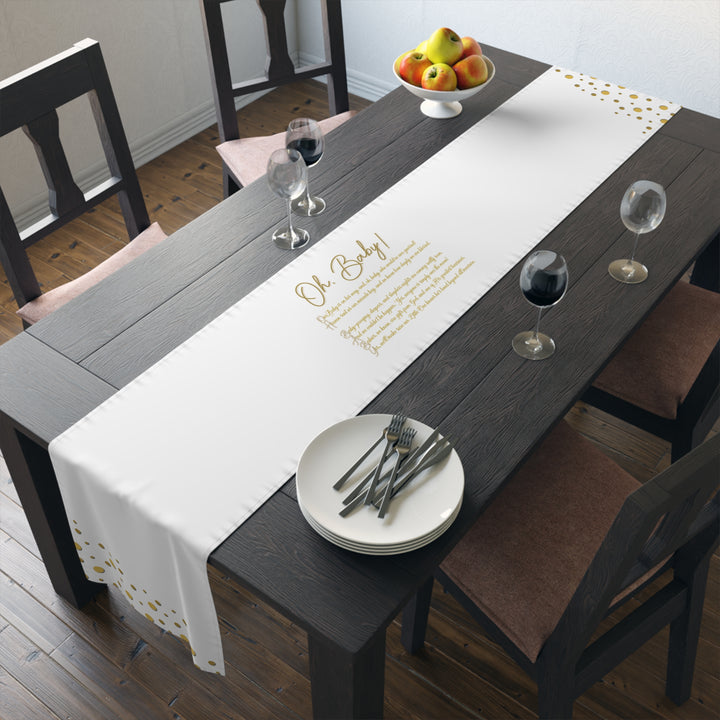 Oh, Baby Table Runner - No Personalization