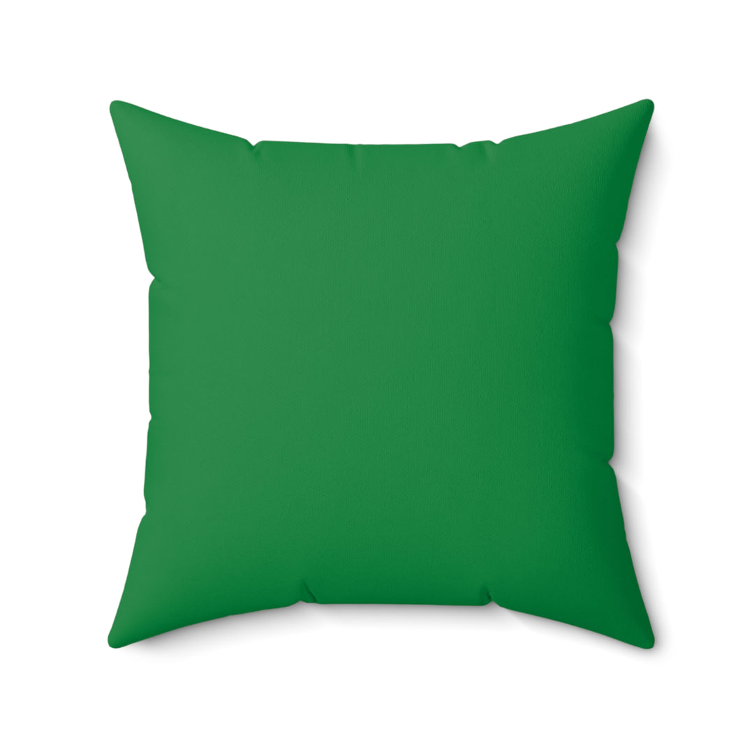 "Learn" Acrostic Poem Pillow from "Learn, Lead, Believe" Collection - Green