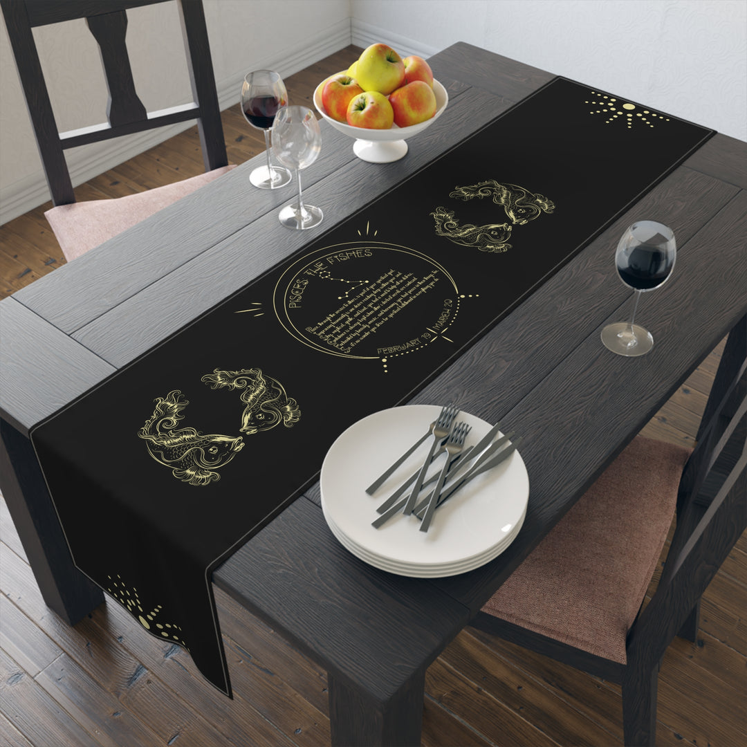 Pisces Acrostic Poem Table Runner