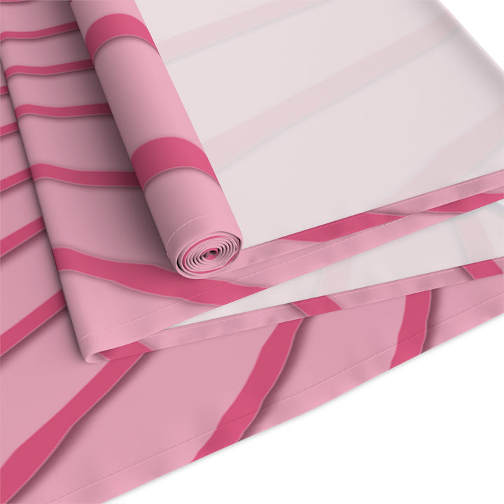 Baby Feet Acrostic Poem Table Runner - Pink-Wings