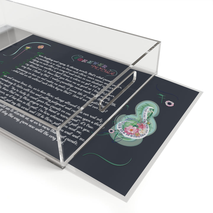Forever Friends Acrostic Poem Acrylic Serving Tray