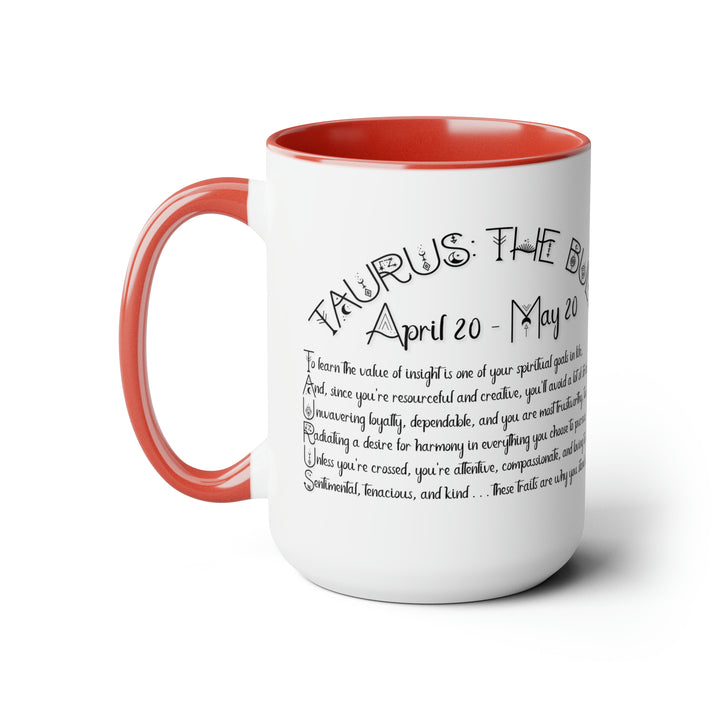 Written in the Stars Two-Tone Coffee Mugs - 15oz - Taurus