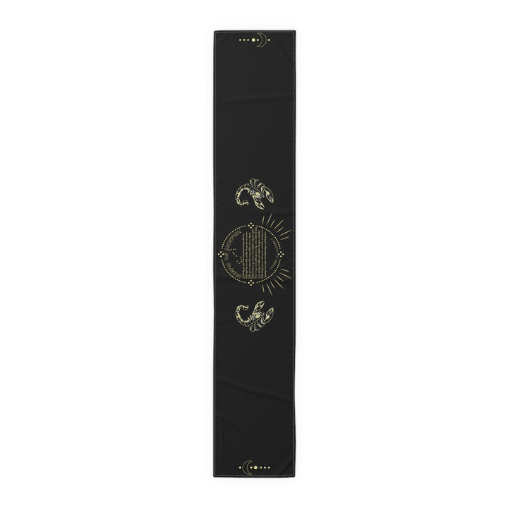 Scorpio Acrostic Poem Table Runner