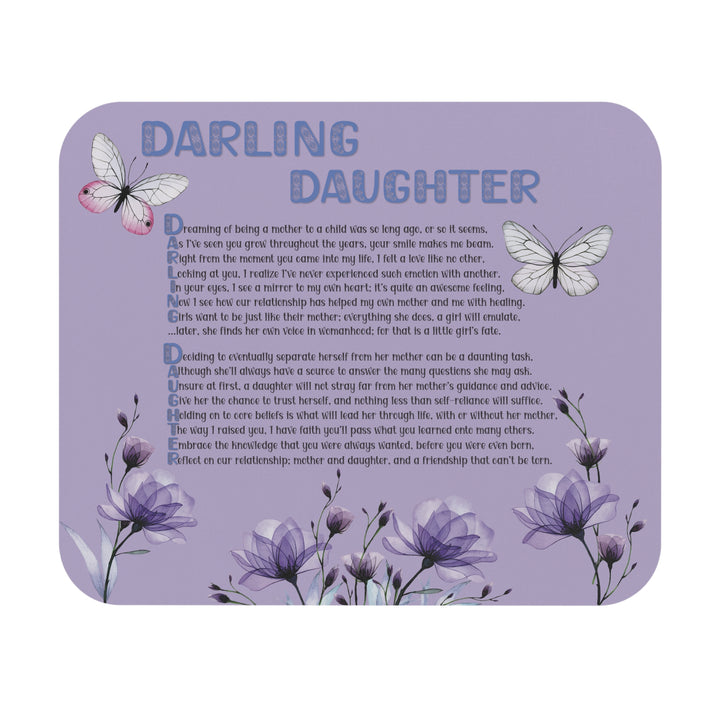 It's Just a Phrase Acrostic Poem Mouse Pad - Darling Daughter