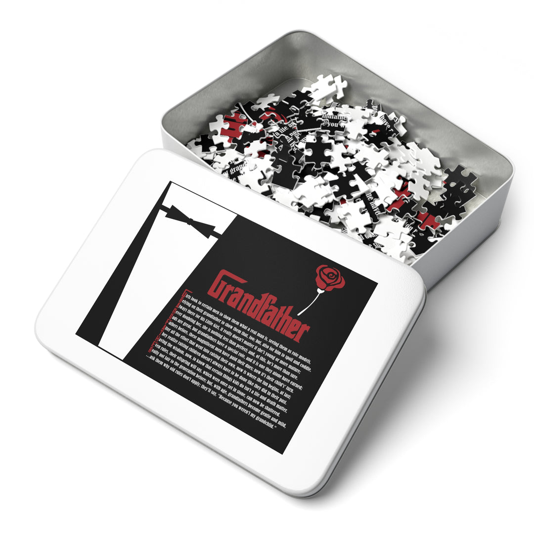 Grandfather Acrostic Poem Jigsaw Puzzle - Tin Box