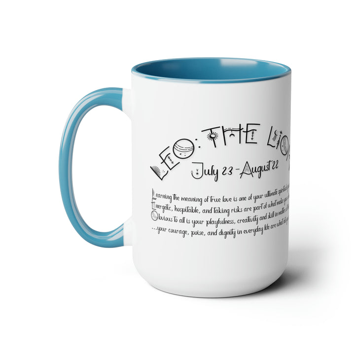 Written in the Stars Two-Tone Coffee Mugs - 15oz - Leo