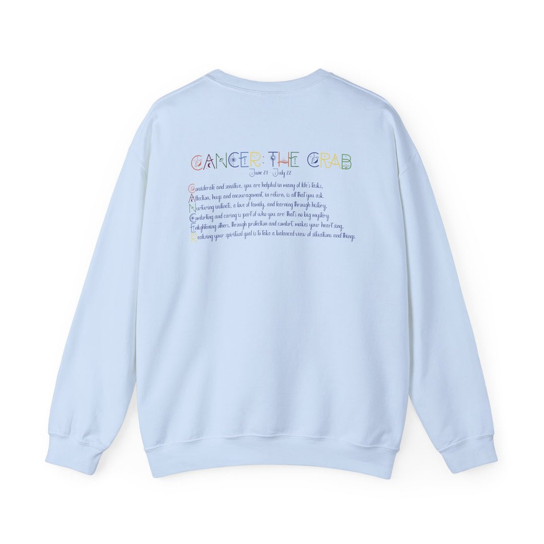Cancer Acrostic Poem Astrology Sweatshirt - Unisex