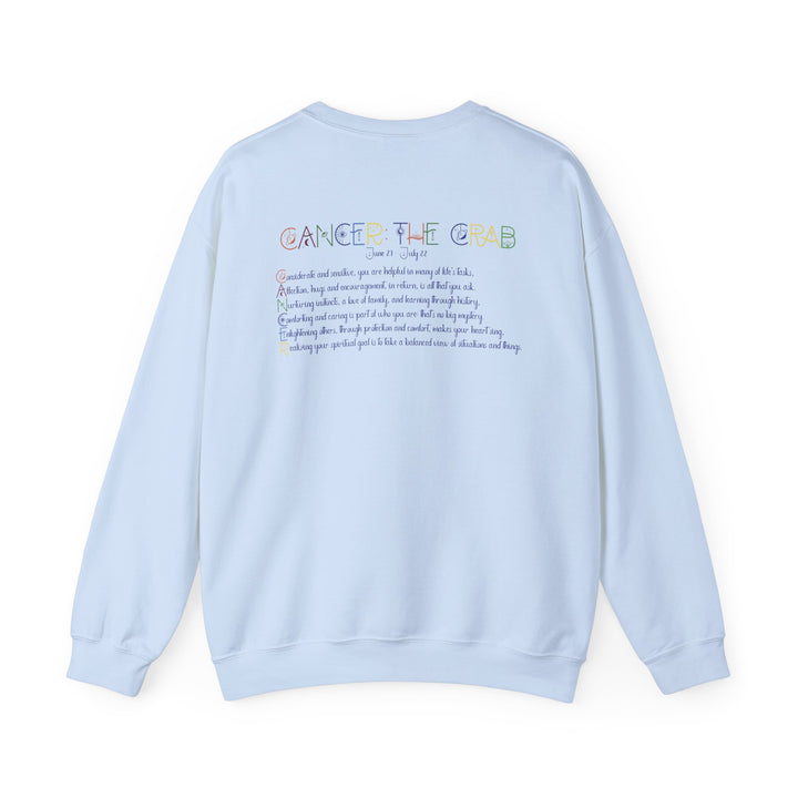 Cancer Acrostic Poem Astrology Sweatshirt - Unisex