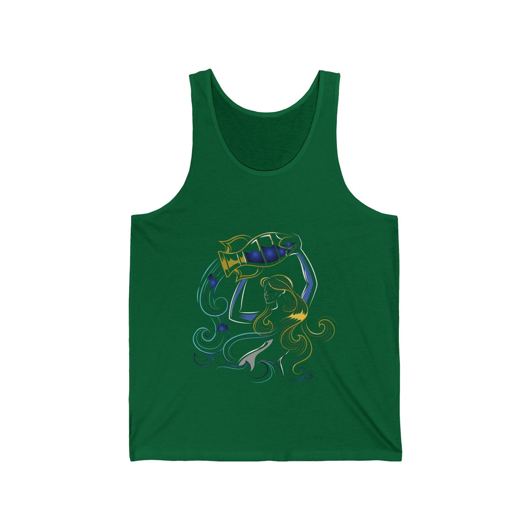 “Aquarius” Acrostic Poem Unisex Jersey Tank