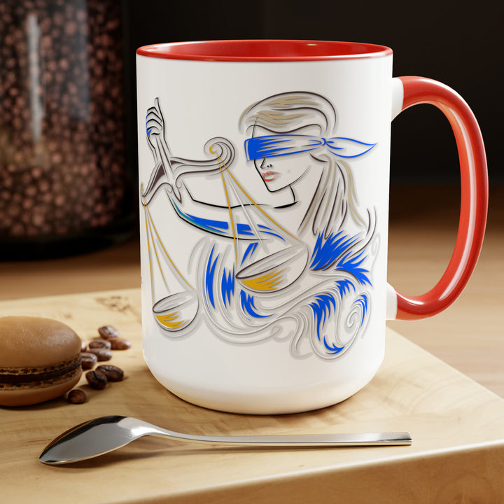 Written in the Stars Two-Tone Coffee Mugs - 15oz - Libra