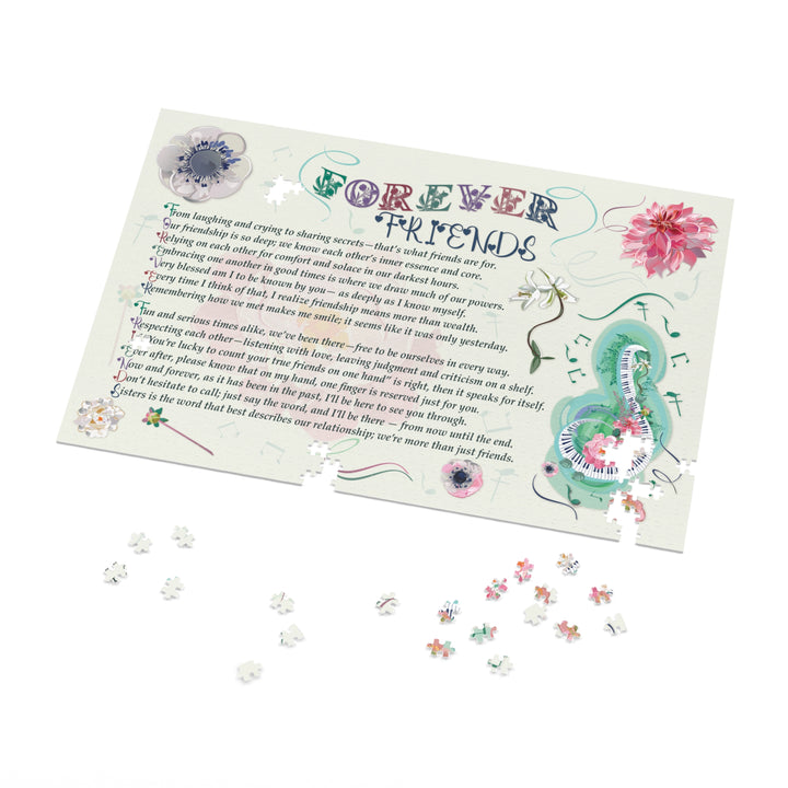 Forever Friends Acrostic Poem Puzzle - Musical - Tin Box
