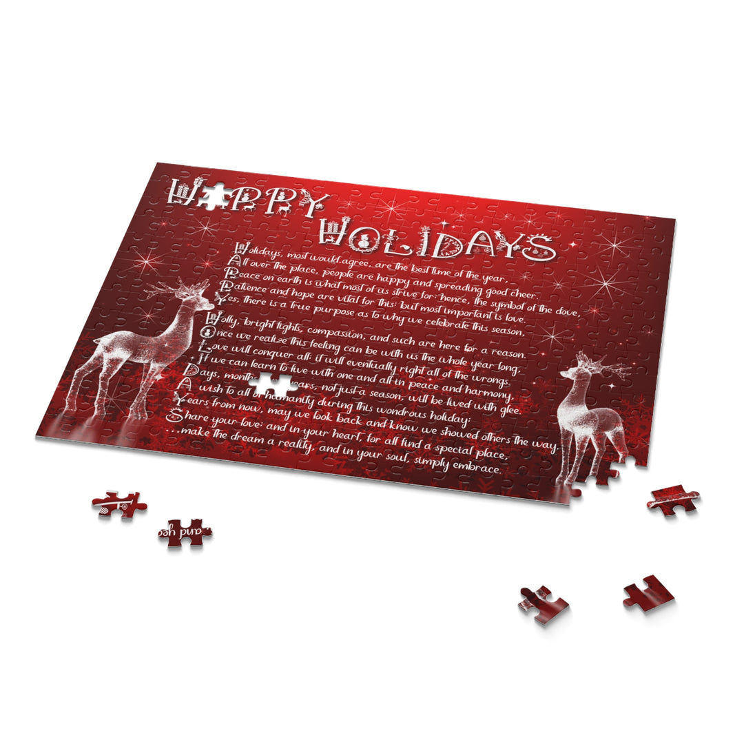 Happy Holidays Acrostic Poem Jigsaw Puzzle
