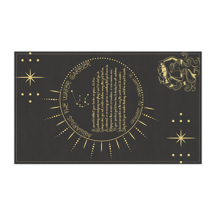 Written in the Stars  Kitchen Towel - Aquarius