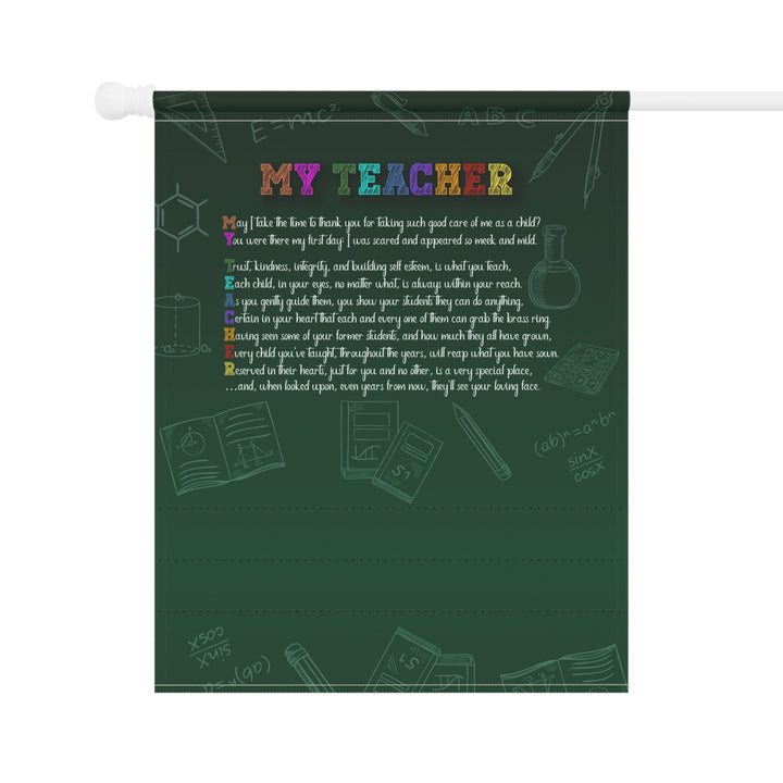 CHANGE GRAPHIC My Teacher  Acrostic Poem outdoor/Garden Banner