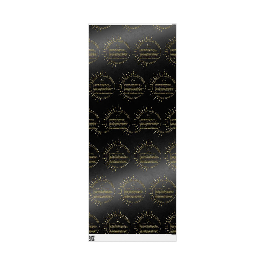 Aquarius Acrostic Poem Chic Gift Wrapping Paper