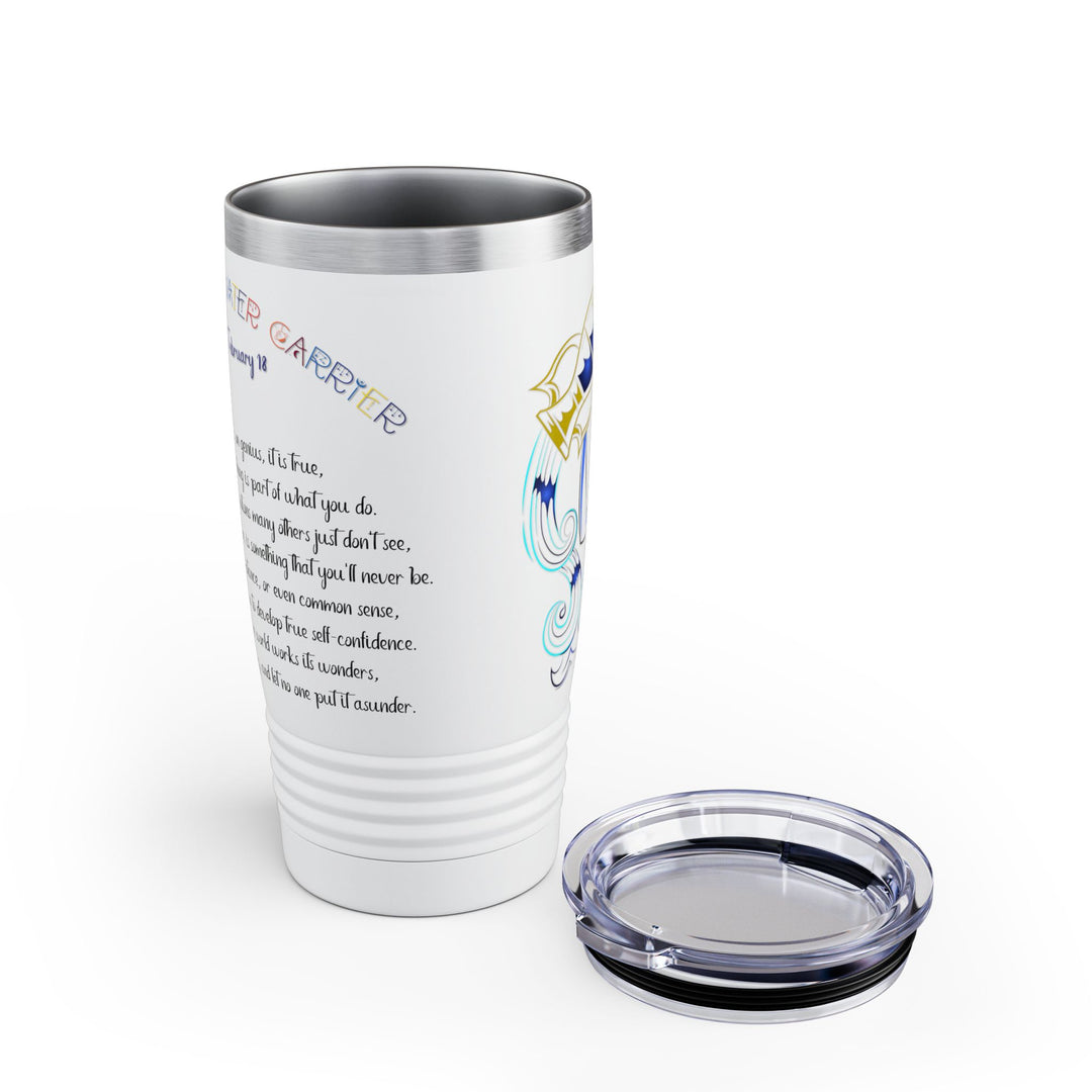Aquarius Acrostic Poem Ringneck Tumbler - 20oz