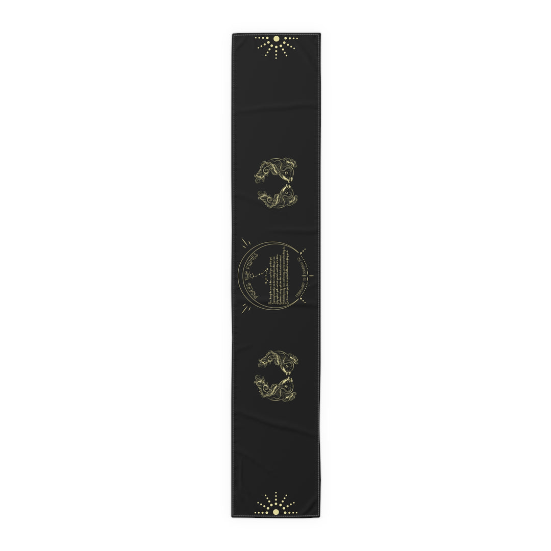 Pisces Acrostic Poem Table Runner