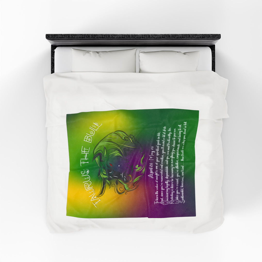 Taurus Acrostic Poem Velveteen Plush Blanket