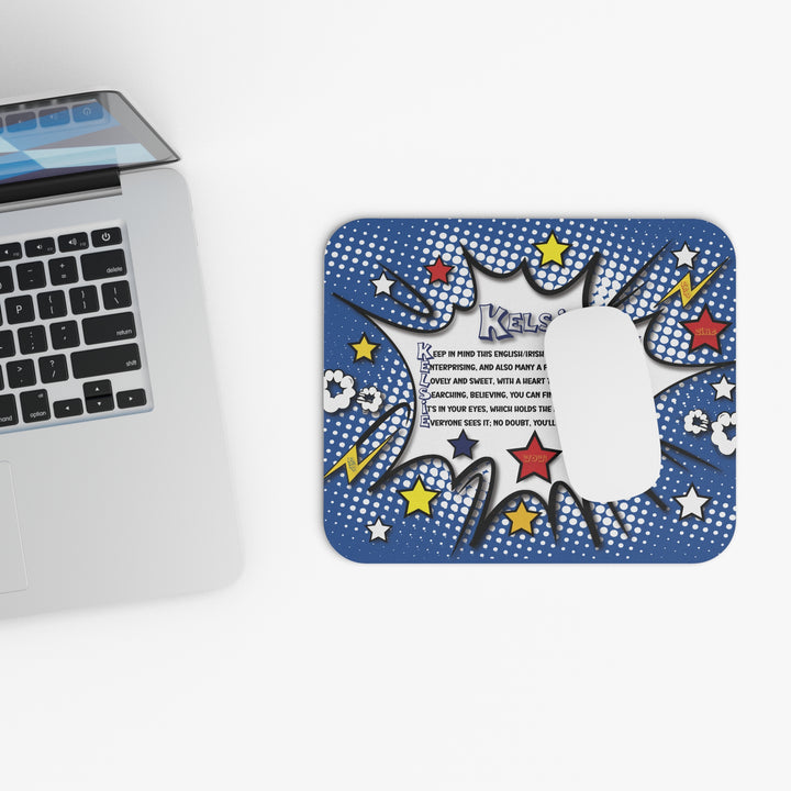 Namesakes Acrostic Poem Mouse Pad - Comic Style 2