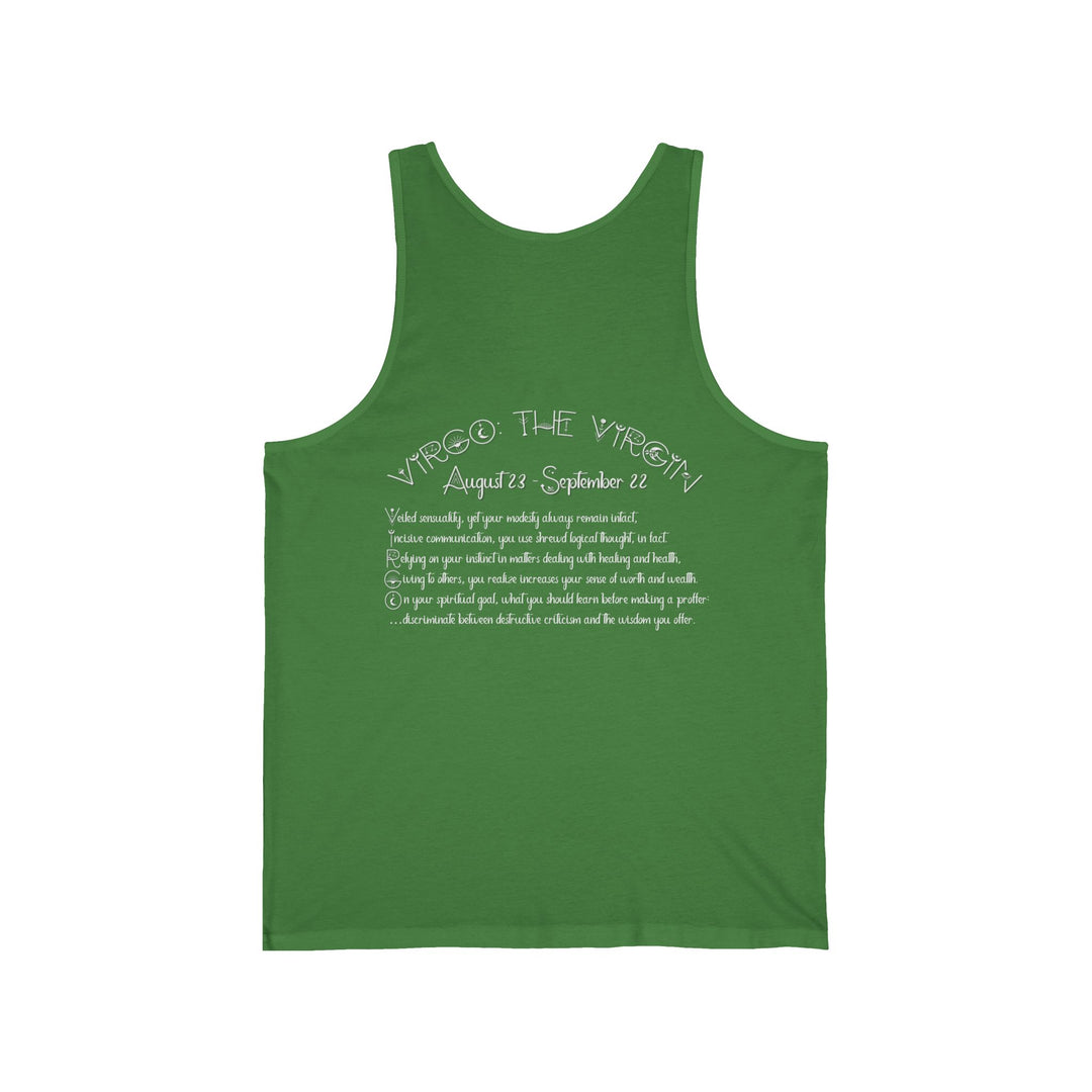 “Virgo” Acrostic Poem Unisex Jersey Tank