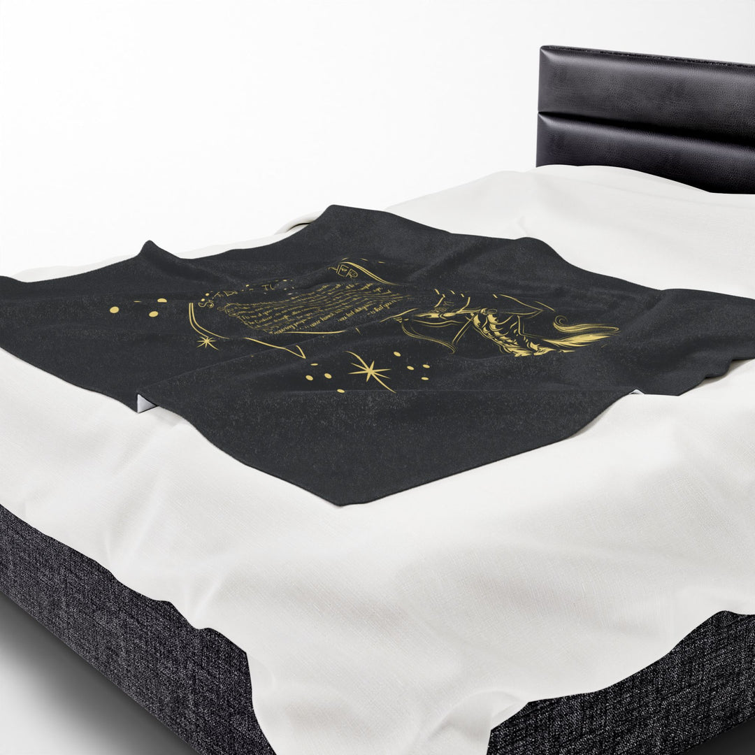 Sagittarius Acrostic Poem Velveteen Blanket