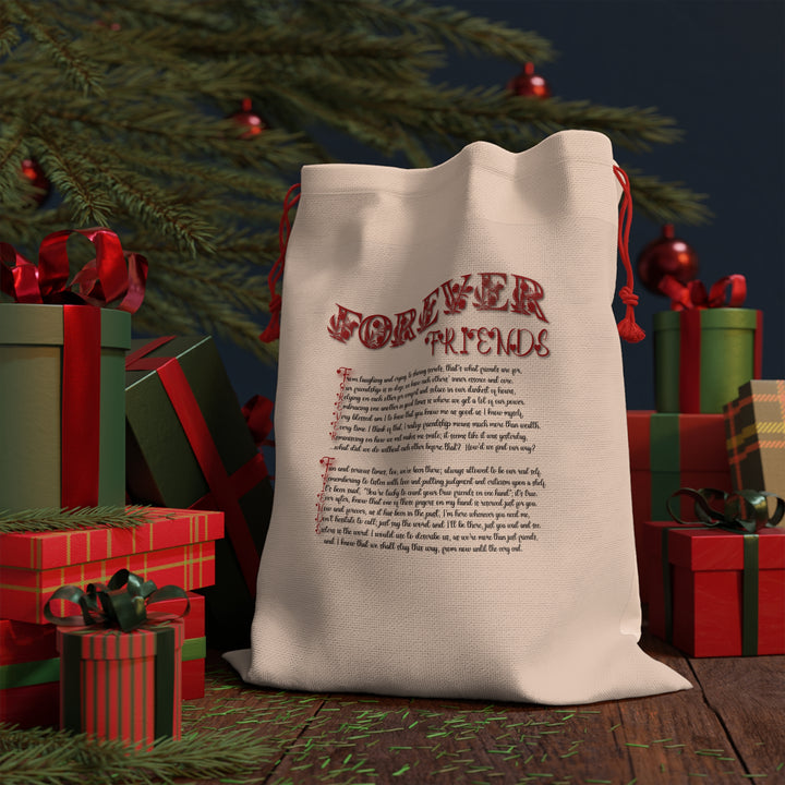 Forever Friends Acrostic Poem Gift Bag - Red