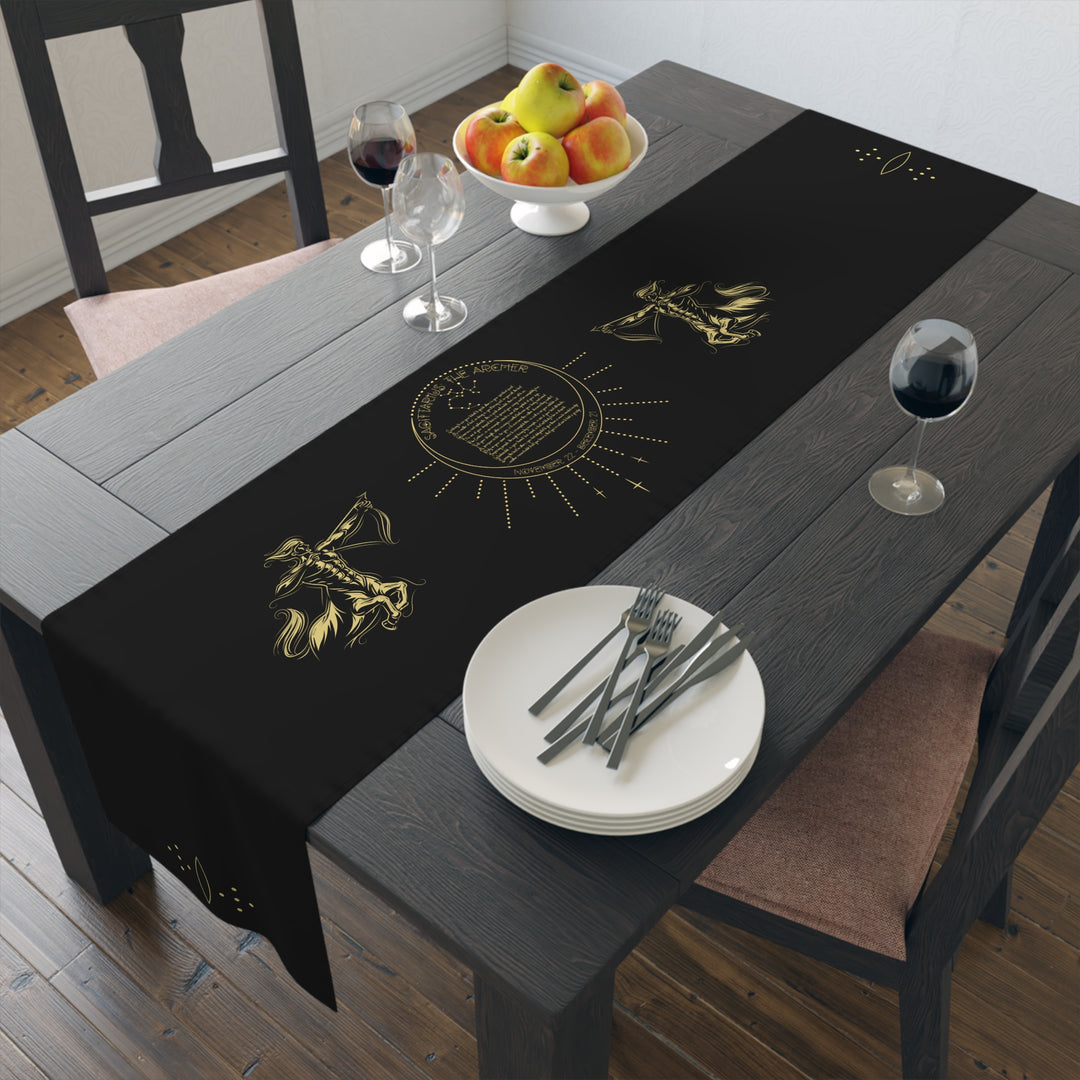 Sagittarius Acrostic Poem Table Runner