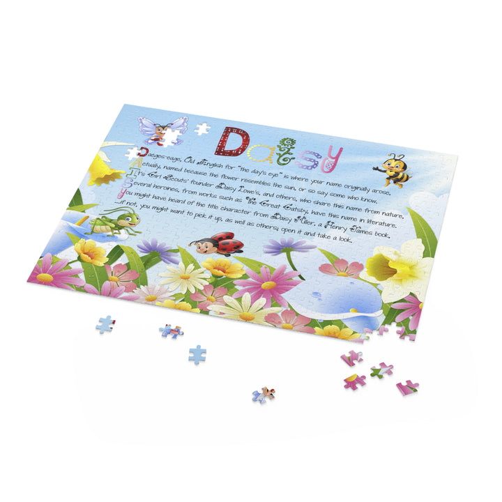 Namesakes Acrostic Personalized Name Puzzle - Flowers and Insects