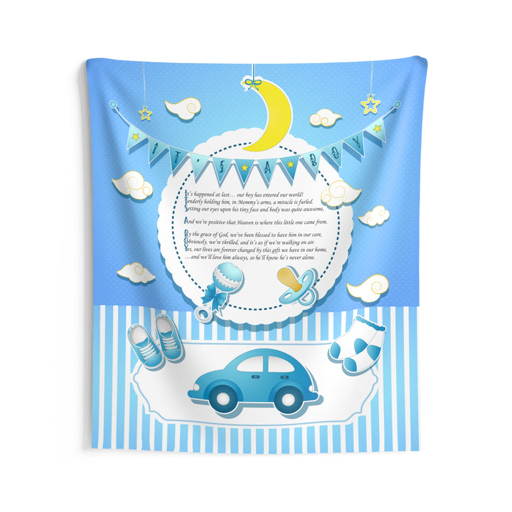"It's a Boy" Acrostic Poem Baby Shower Backdrop - Baby Items