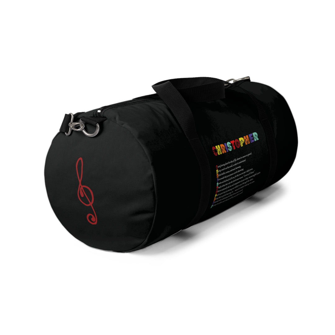Namesakes Acrostic Poem Duffel Bag