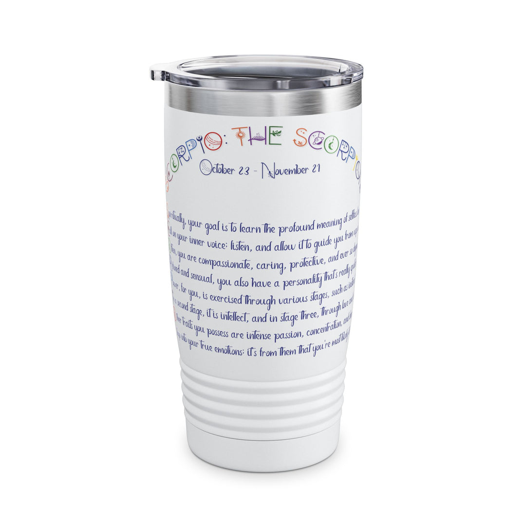 Scorpio Acrostic Poem Ringneck Tumbler - 20oz