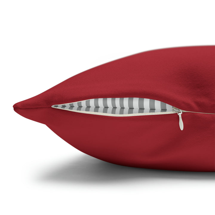 Holiday Pillow from "Learn, Lead, Believe" Collection with Acrostic Poem Spelling out "Believe".