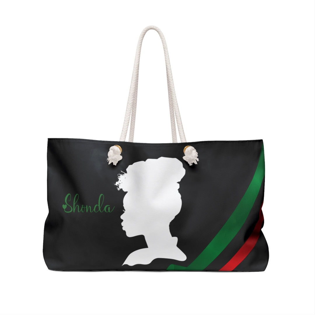 Forever Friends Acrostic Poem Weekender Tote Bag - Silhouette - Personalized